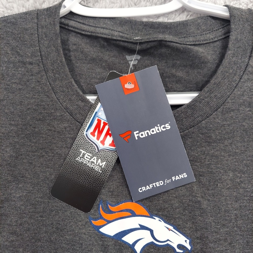 Denver Broncos Country T-Shirt Men's Large Fanatics NFL Gray Cotton Soft Tee‎ - Picture 4 of 9